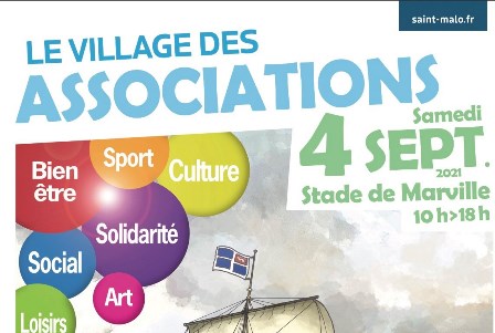 Village des Associations de Saint-Malo- Présentation de l’affiche par son auteur Pascal BRESSON